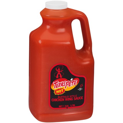 Texas Pete Buffalo Style Hot Chicken Wing Sauce Bulk-1 Gallon-4/Case