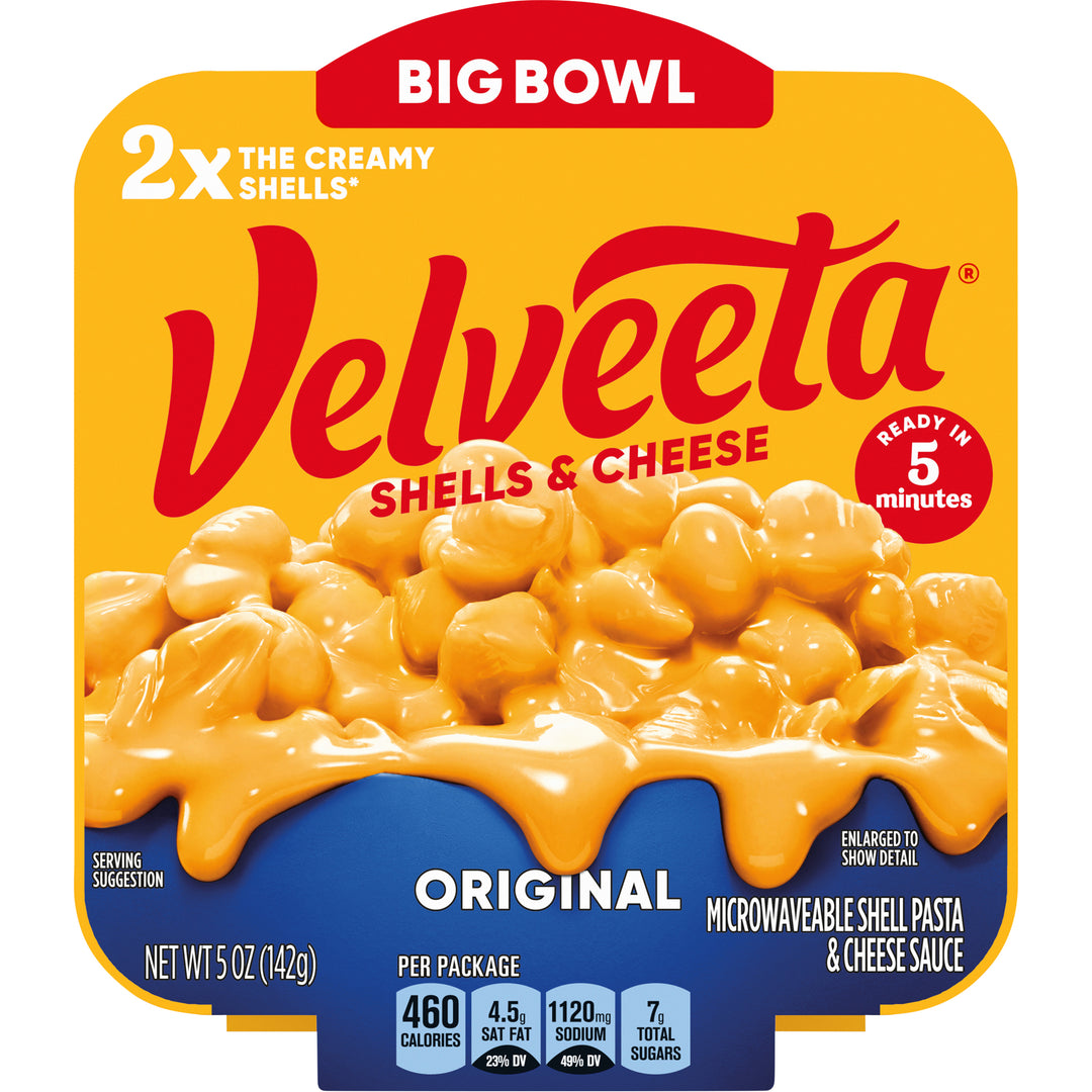 Velveeta Convenience Meal Original Macaroni & Cheese Bowl-5 oz.-6/Case