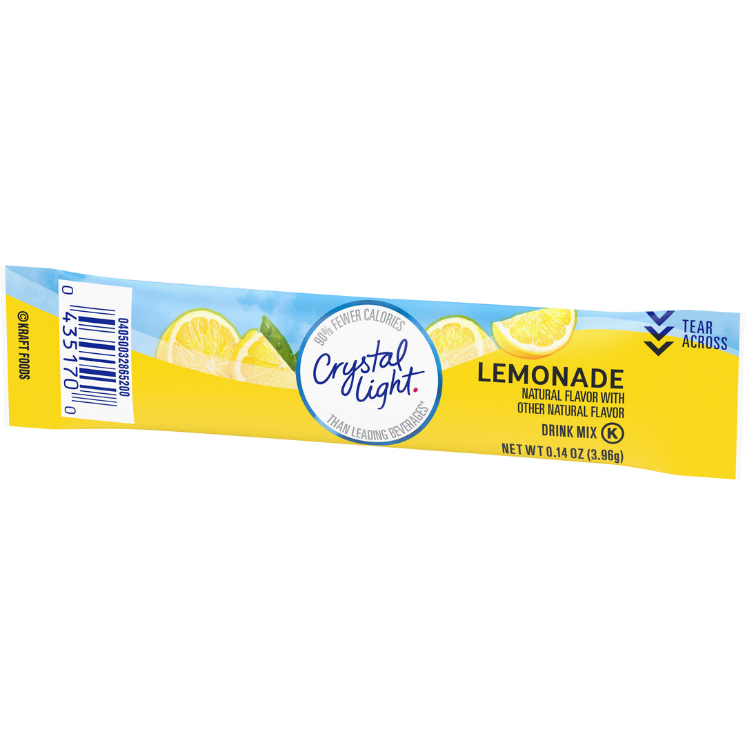 Crystal Light Lemonade Beverage On The Go-0.14 oz.-10/Box-12/Case