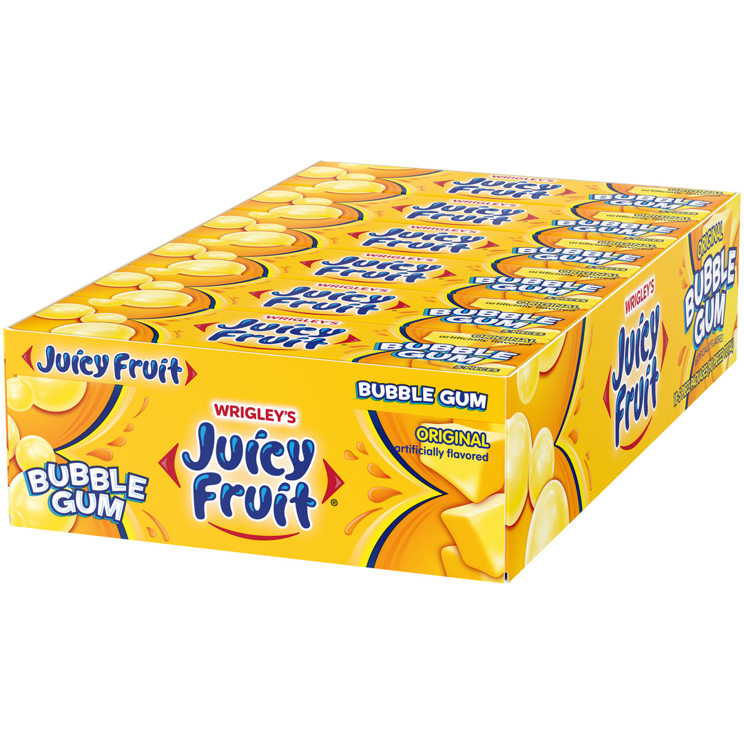 Juicy Fruit Bubble Gum Original-5 Piece-18/Box-8/Case