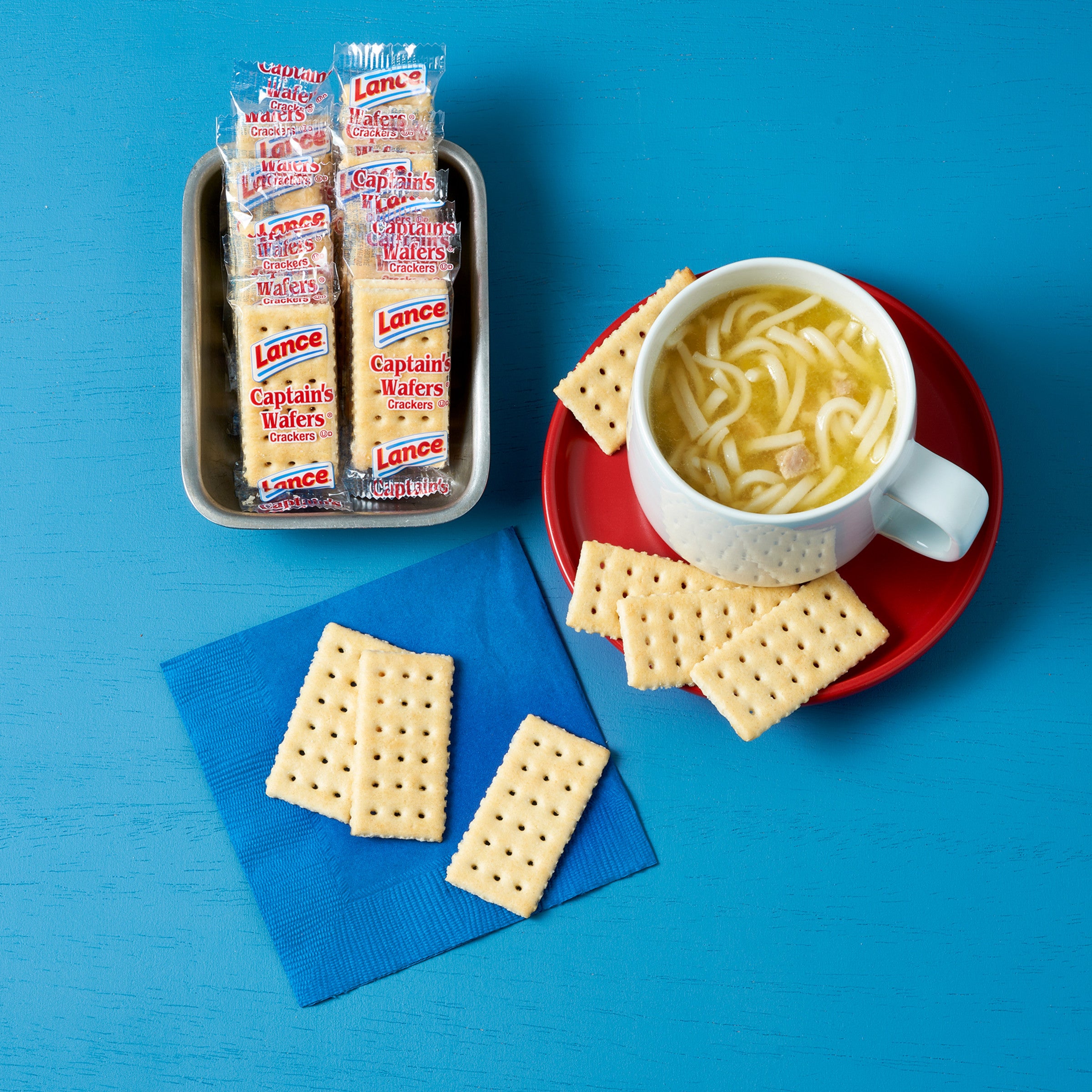 Lance Captain Wafer Crackers-0.22 oz.-1/Box-500/Case MPN# 200790469750 –  Round Eye Supply