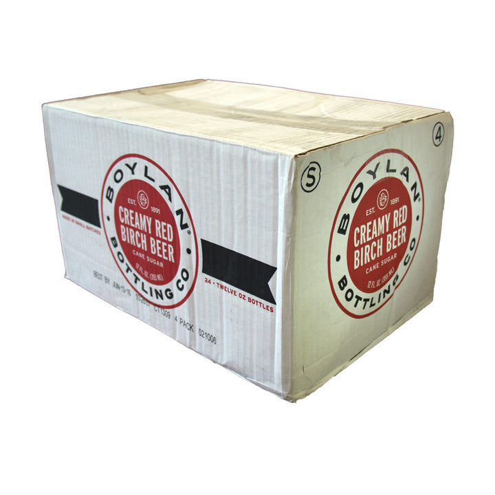 Boylan Bottling Creamy Red Birch Beer-12 fl oz.s-4/Box-6/Case