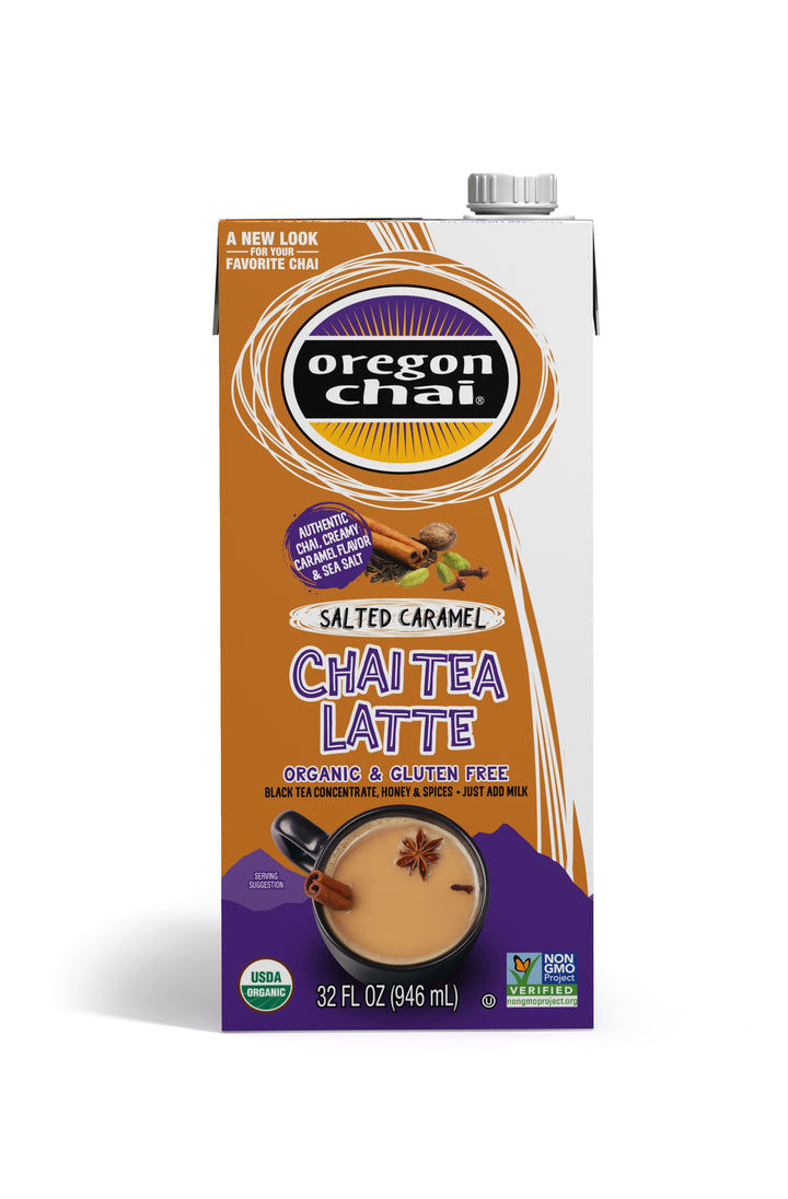 Oregon Chai Salted Caramel Concentrate Chai Tea 6/32 Fl Oz.