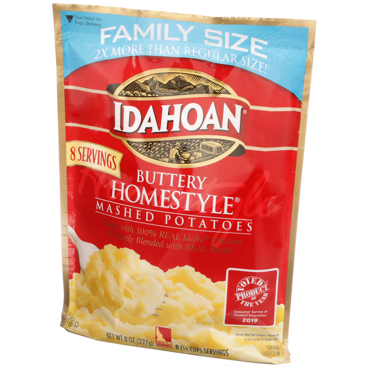 Idahoan Foods Buttery Homestyle Mashed Potatoes Family Style-8 oz.-8/Case