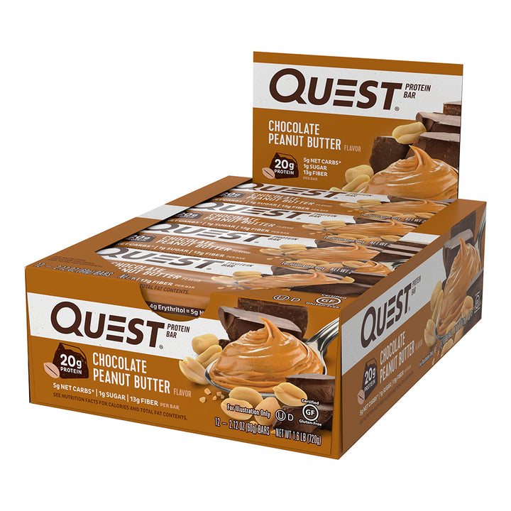 Quest Chocolate Peanut Butter Bar-2.12 oz.-12/Box-12/Case