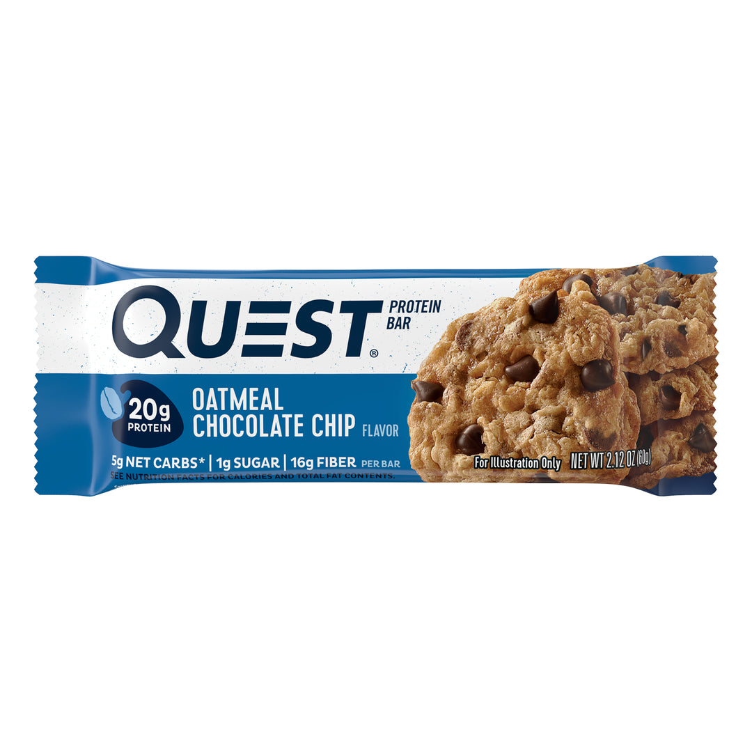 Quest Oatmeal Chocolate Chip Bar-2.12 oz.-12/Box-12/Case