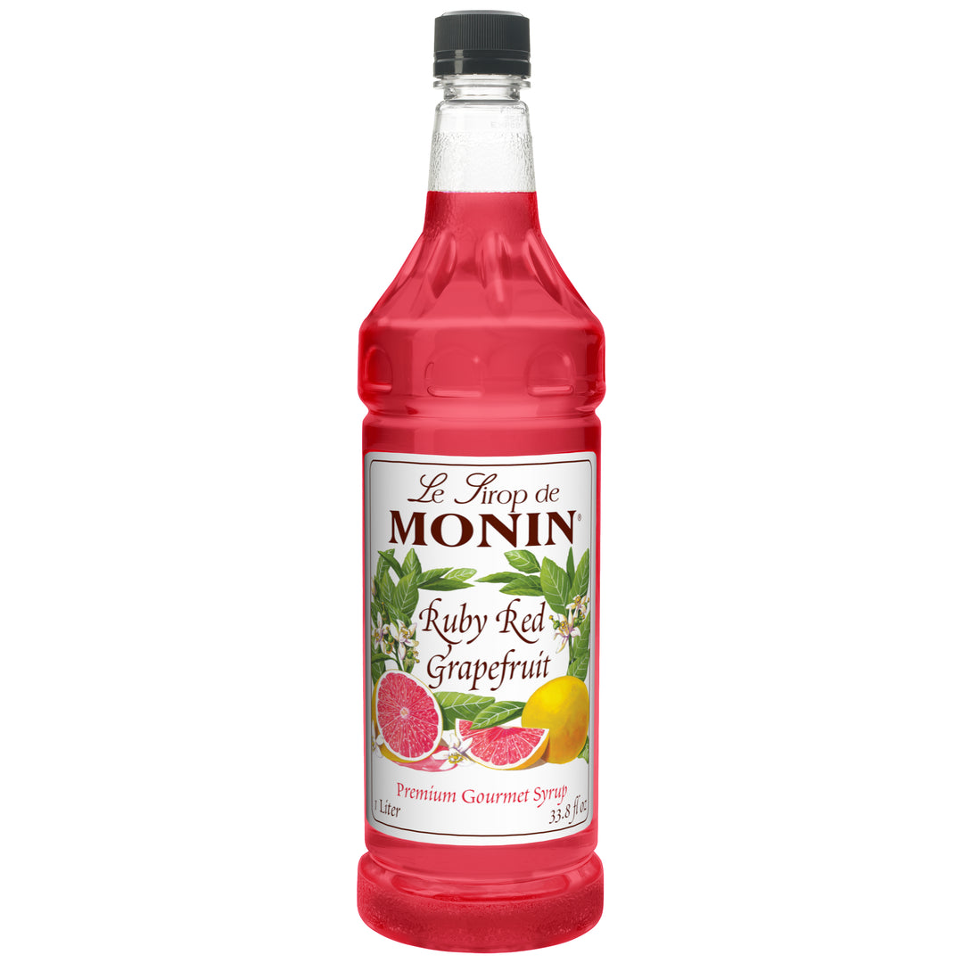 Monin Ruby Red Grapefruit Syrup-1 Liter-4/Case