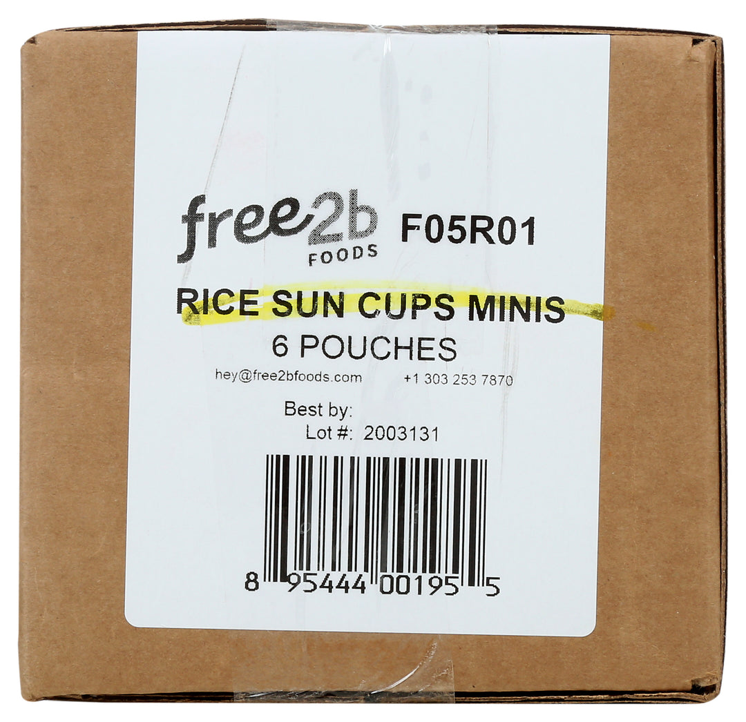 Free2b Chocolate Sun Cups Mini-4.2 oz.-6/Case