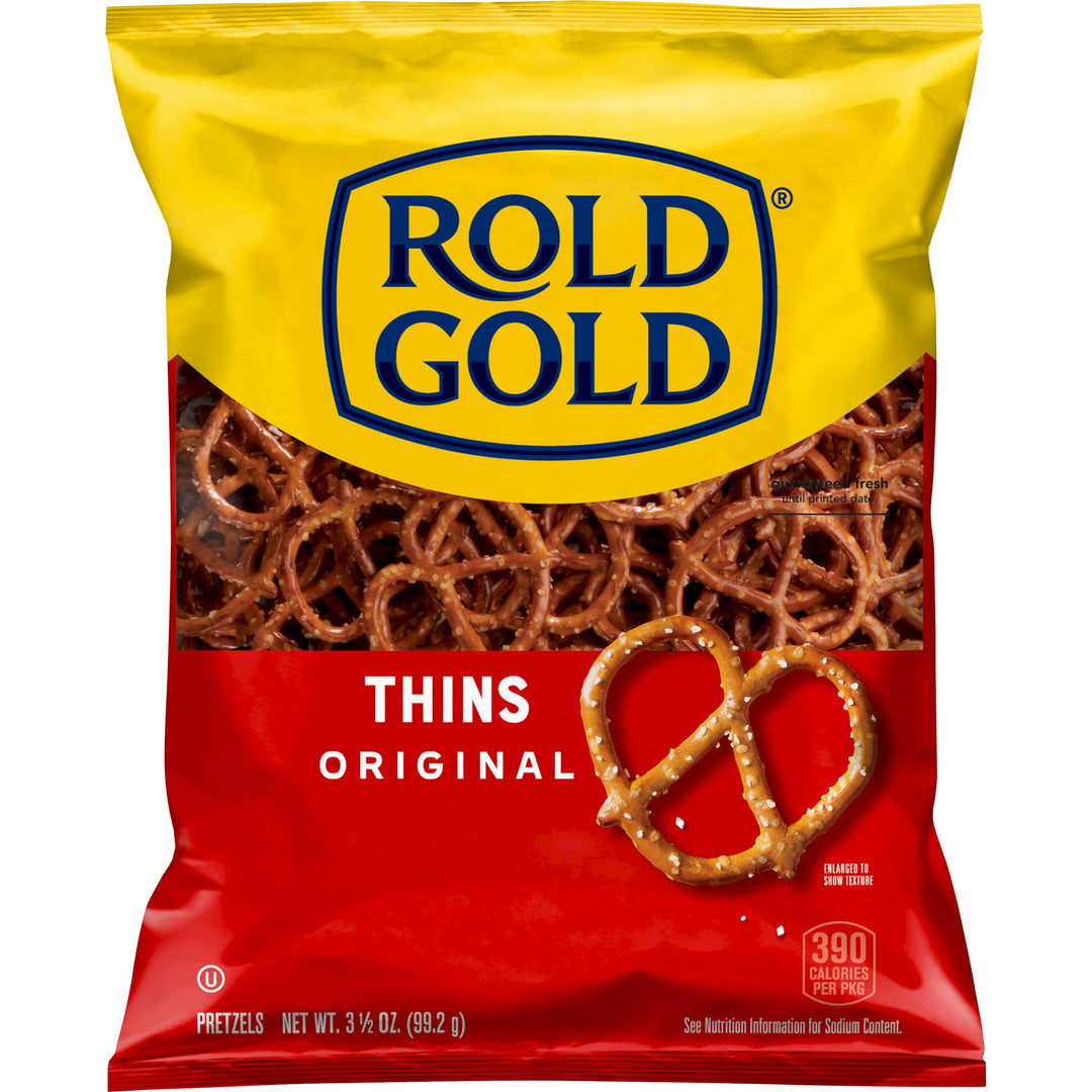 Rold Gold Thins Pretzel Original-3.5 oz. Bags-20/Case