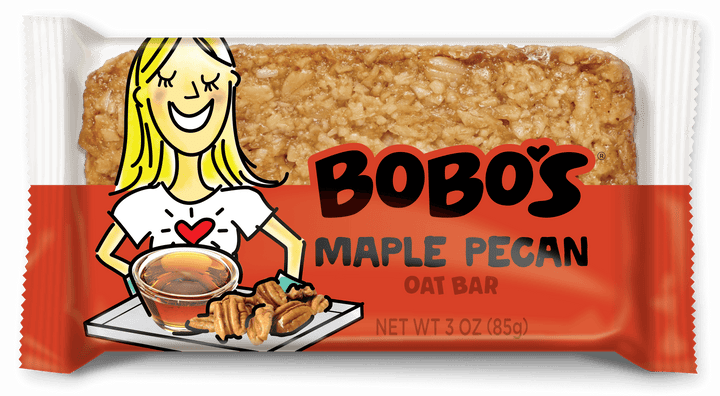 Bobo's Oat Bars Gluten Free-Vegan Maple Pecan Bar-3 oz.-12/Box-4/Case