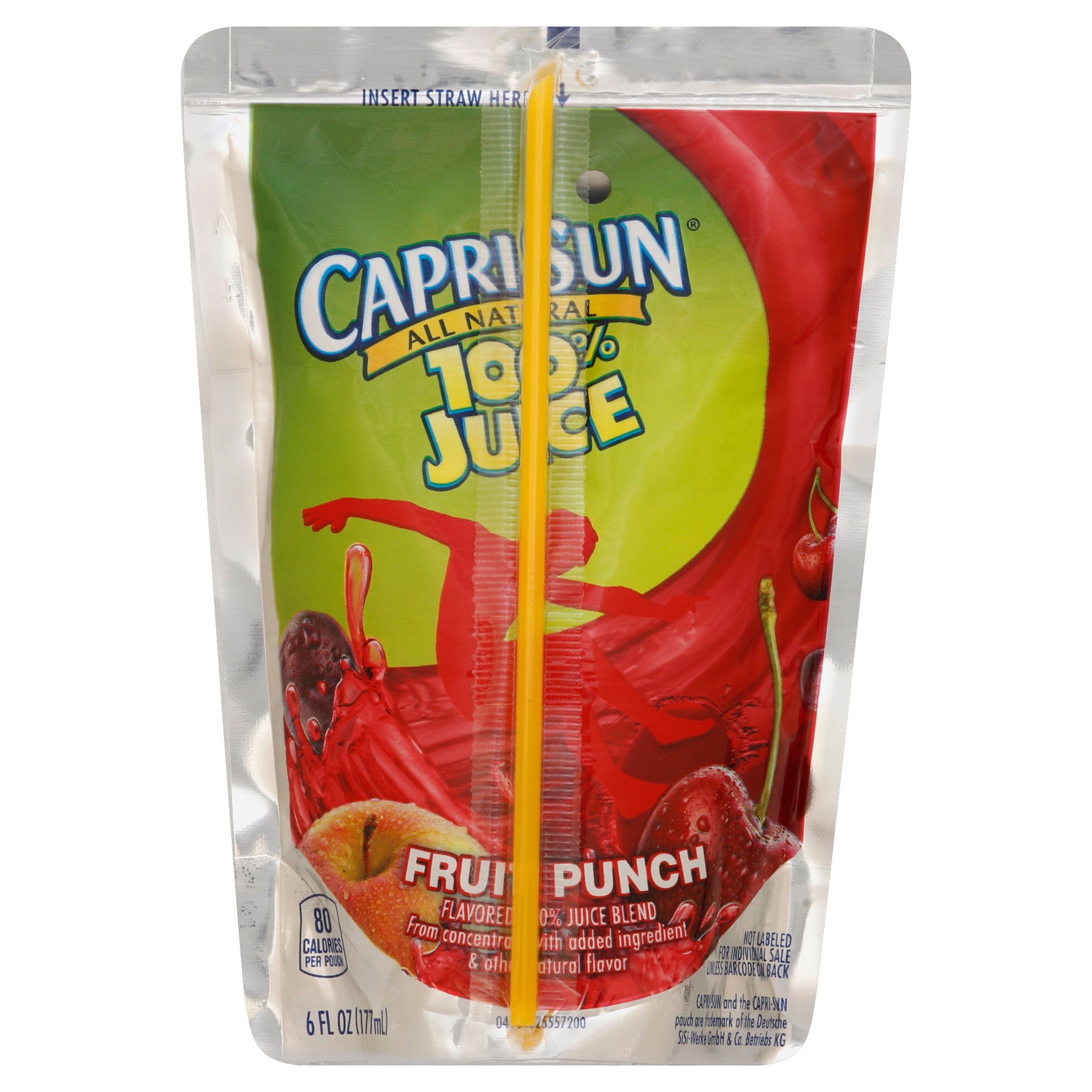 Capri Sun 100% Juice Ready To Drink Fruit Punch Juice-6 fl