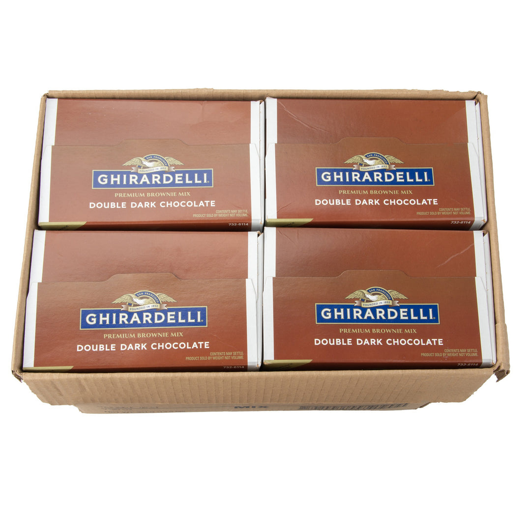 Ghirardelli Double Dark Chocolate Brownie Mix-7 lb.-4/Case
