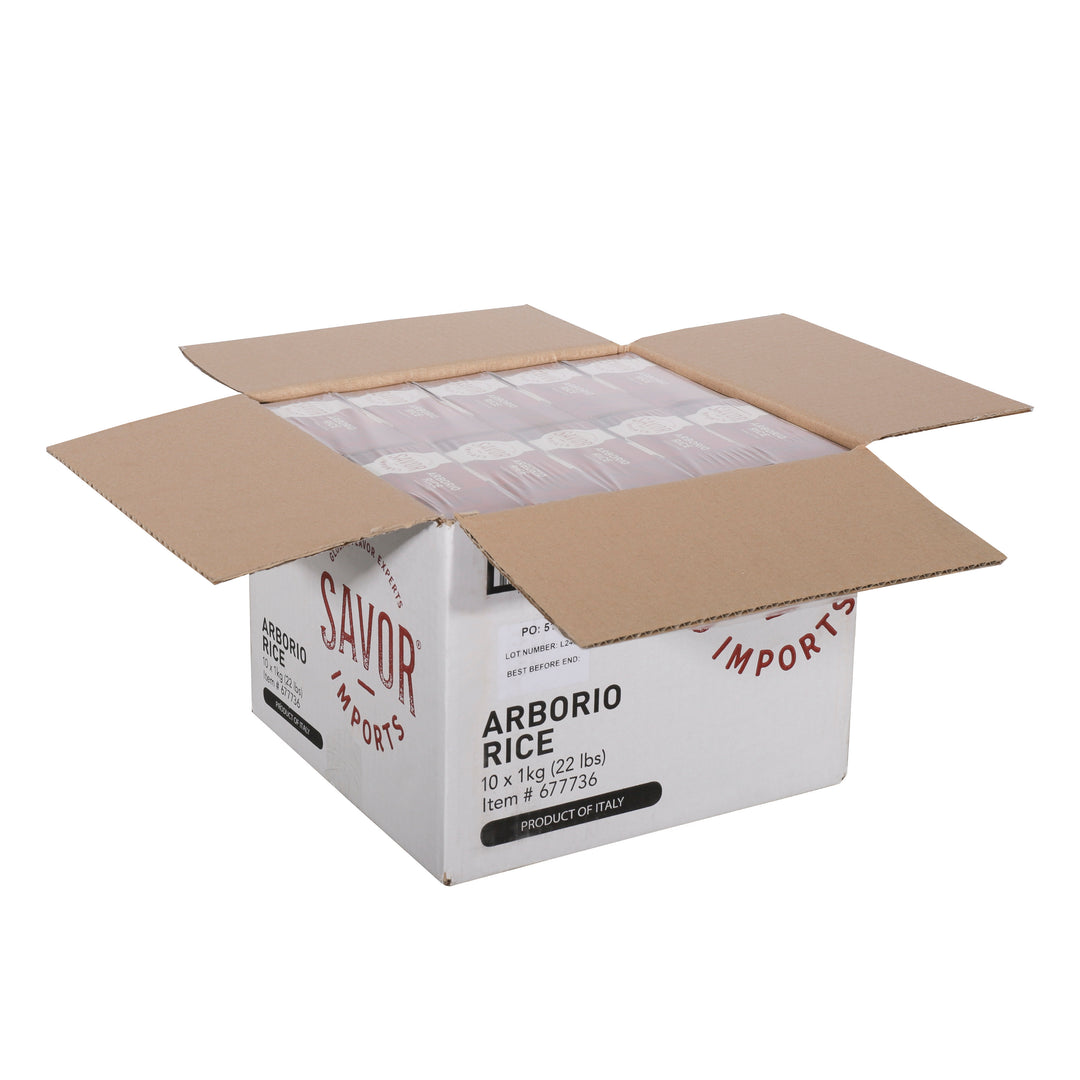 Savor Imports Arborio Rice Box-1 Kilogram-10/Case