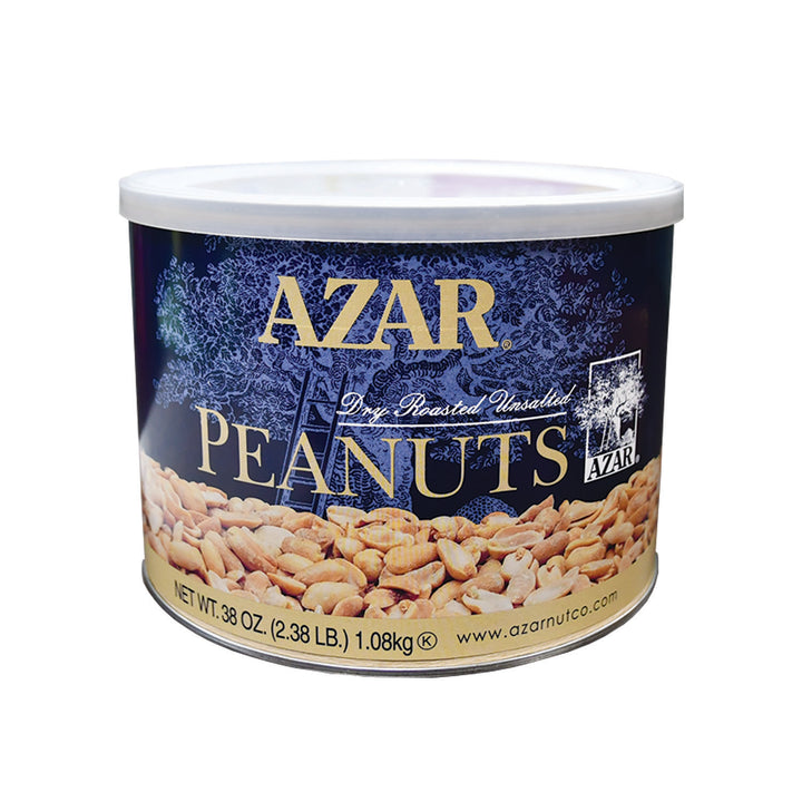 Azar Unsalted Dry Roasted Peanut-2.38 lb.-6/Case