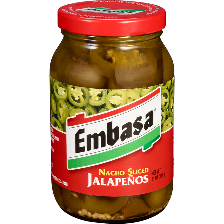 Embasa Pepper Nacho Sliced Jalapeno Glass-11 oz.-12/Case