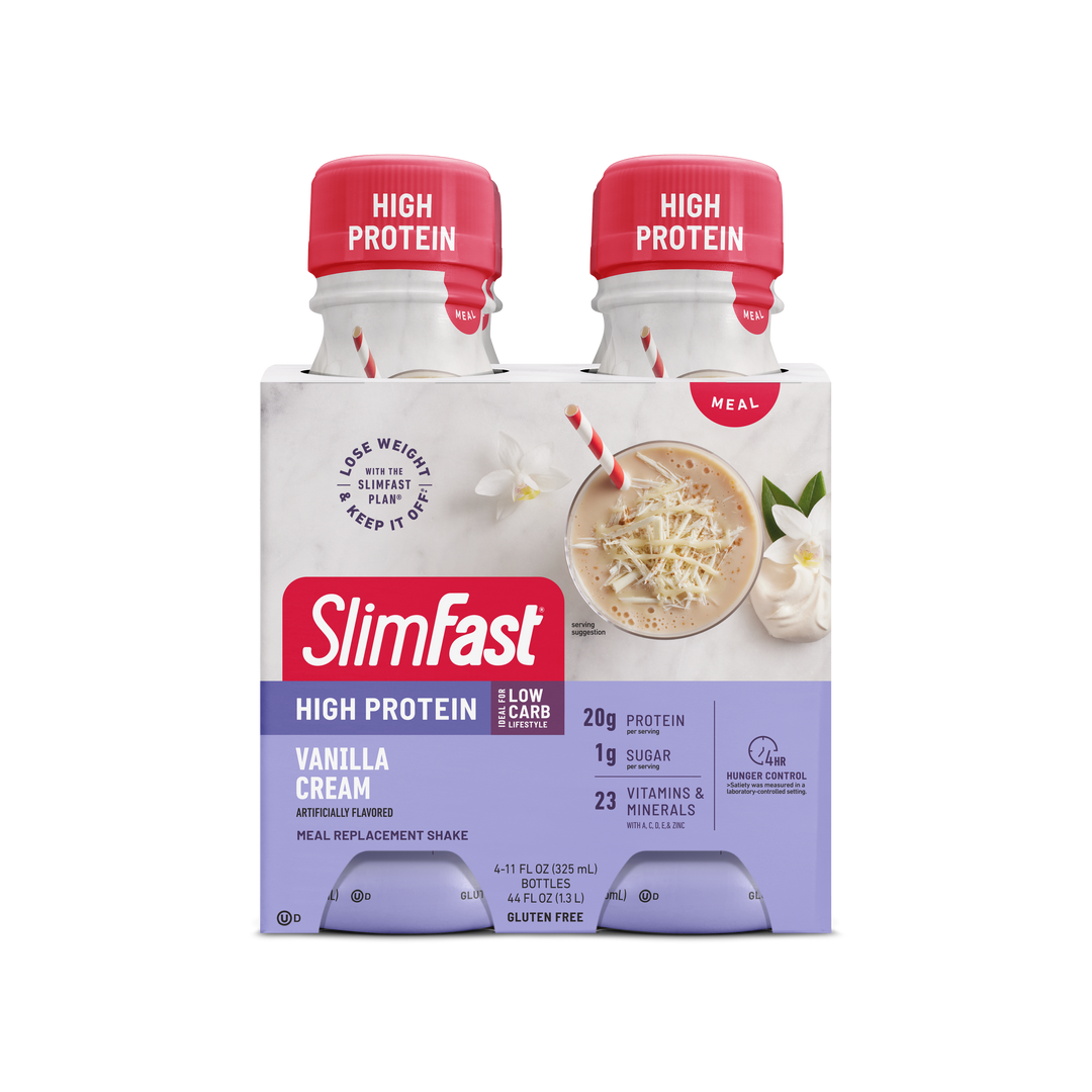 Slimfast Advanced Nutrition Ready To Drink Vanilla Cream Shake-11 fl oz.s-4/Box-3/Case