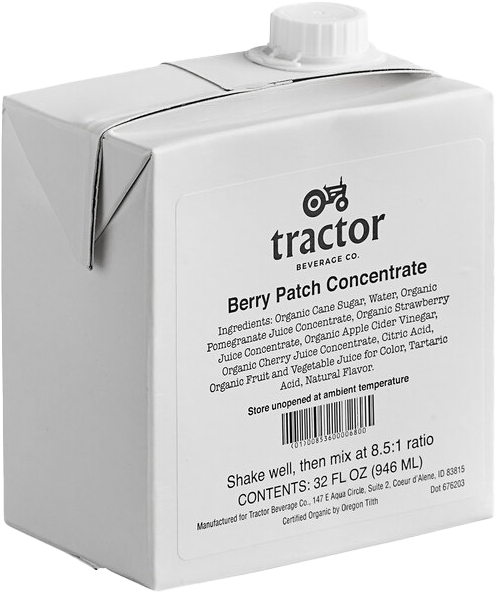 Tractor Beverage Co Organic Berry Patch Concentrate-32 oz.-12/Case