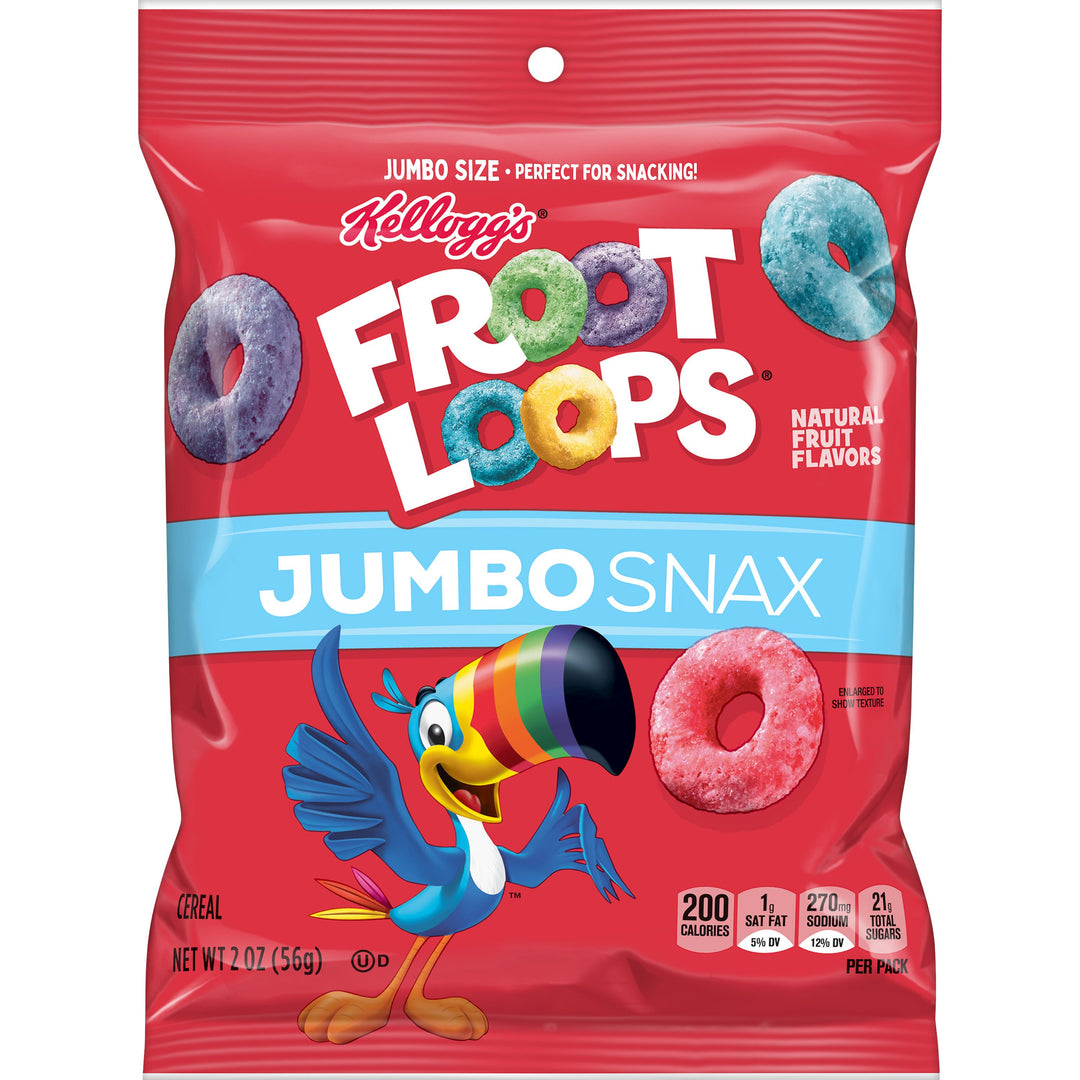 Kellogg Froot Loops Snack-2 oz.-6/Case