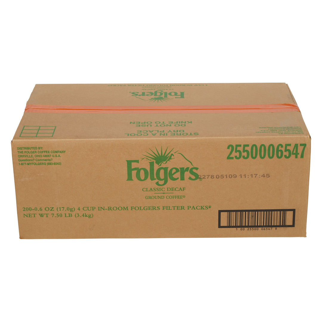 Folgers Decaffeinated In Room Coffee-0.6 oz.-200/Case