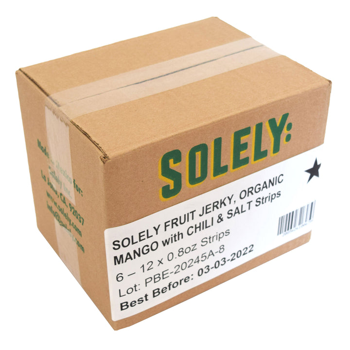 Solely Fruit Jerky Mango Chili-0.8 oz.-12/Box-6/Case