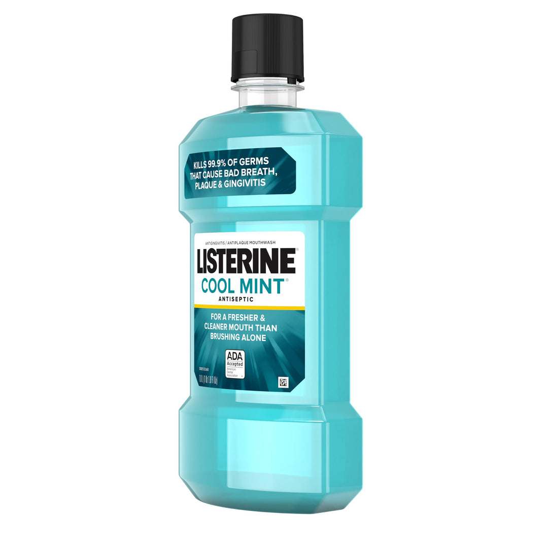Listerine Antiseptic Cool Mint Mouthwash-1 Liter-6/Case