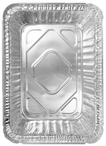 Handi-Foil 1.5 Inch Aluminum Oblong Shallow Pan-1 Piece-500/Case