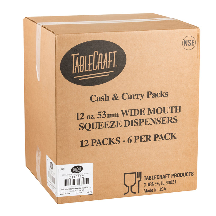 Tablecraft Dispenser Widemouth Natural 12 Oiled-6 Count-12/Case