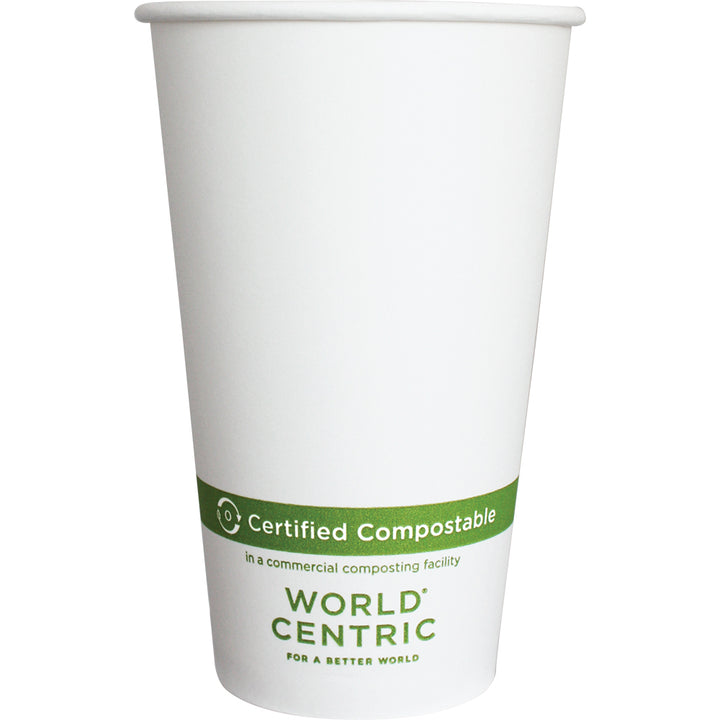 World Centric 20 oz. Paper Fsc Mix Compostable Hot Cup-50 Each-20/Case
