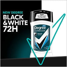 Degree Men Motion Sense Ultra Clear Black + White Fresh 48 Hour Anti-Perspirant-2.7 oz.-6/Box-2/Case