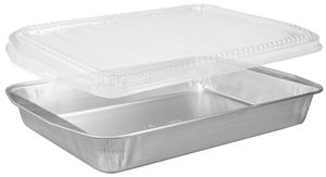 Hfa Pan Rectangular Entree Silver With Dome Lid 25/Case