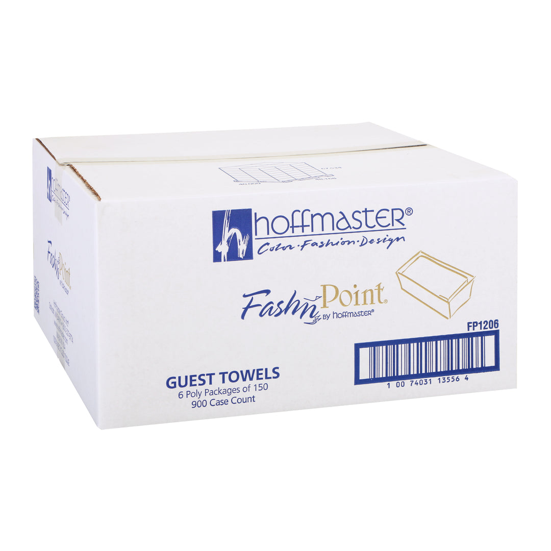 Hoffmaster Fashnpoint 11.5 Inch X 15.5 Inch Natural Burlapt Ezfold 1/6 Fold 100% Recycled Guest Towel-150 Each-6/Case
