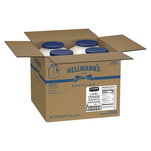 Hellmann's Light Ranch Dressing Bulk-1 Gallon-4/Case