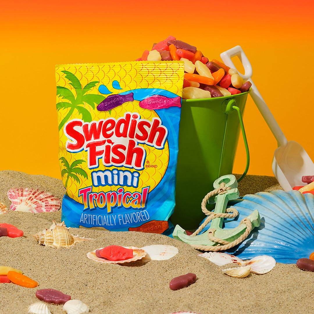Swedish Fish Fat Free Tropical Soft Candy-8 oz.-12/Case