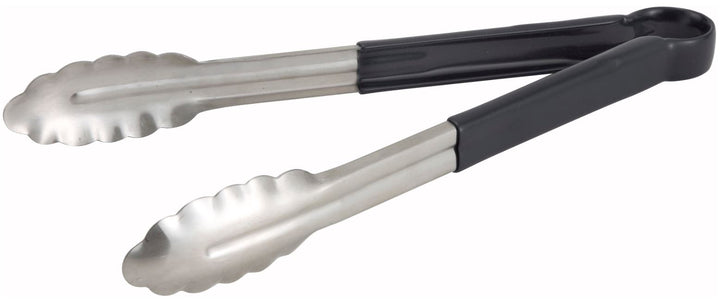 Winco Utility Tong 12 Inch Black Stainless Steel-1 Each