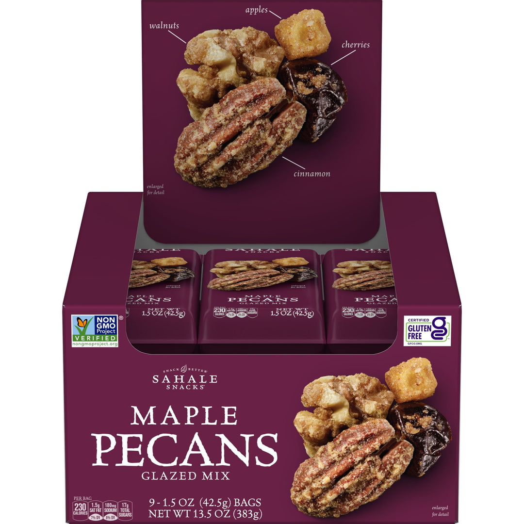 Sahale Maple Pecan Glazed Mix-1.5 oz.-9/Box-12/Case