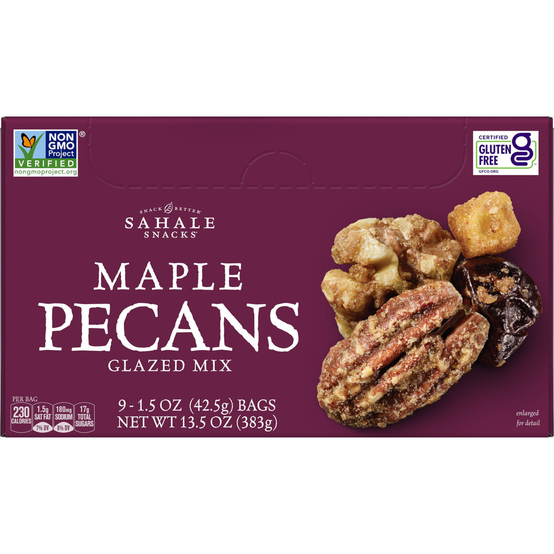 Sahale Maple Pecan Glazed Mix-1.5 oz.-9/Box-12/Case