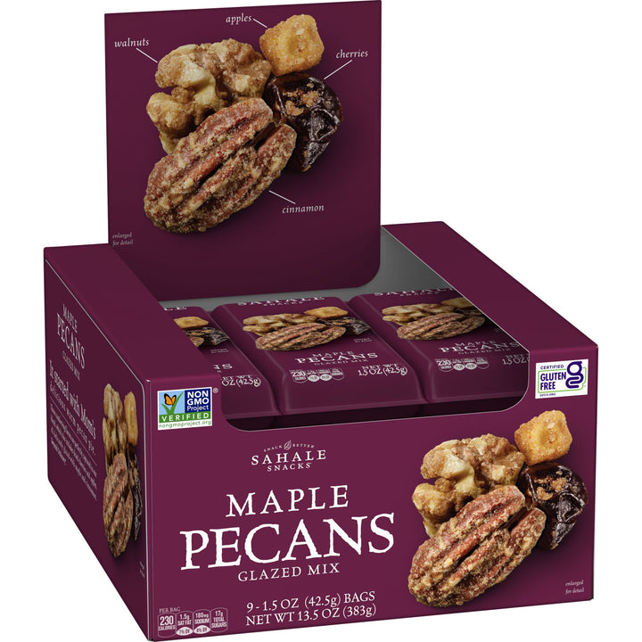 Sahale Maple Pecan Glazed Mix-1.5 oz.-9/Box-12/Case