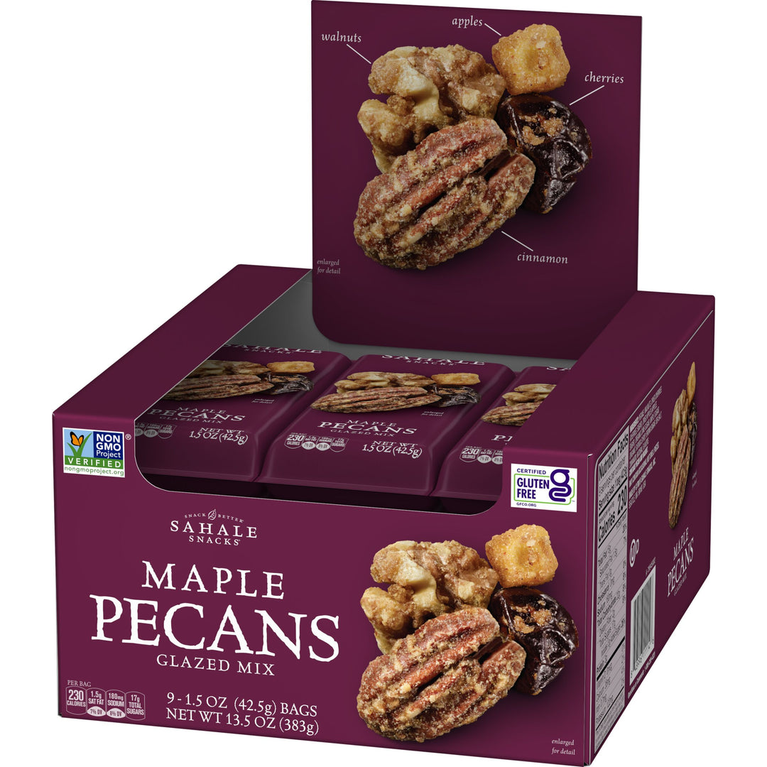 Sahale Maple Pecan Glazed Mix-1.5 oz.-9/Box-12/Case