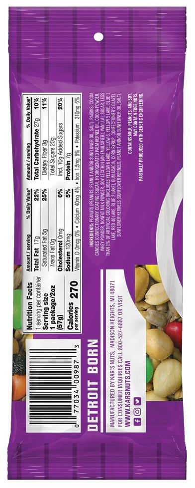 Second Nature Kar's Sweet & Salty Mix 20 Oz-2 oz.-72/Case