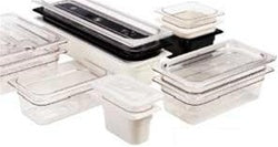 Cambro Camwear 6.93 Inch X 12.75 Inch One Third Size Clear Flat Lid Cover-1 Each