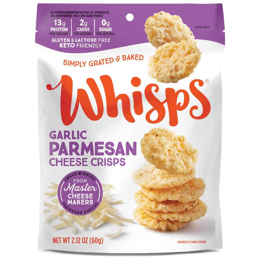 Whisps Garlic Cheese Crisp-2.12 oz.-12/Case