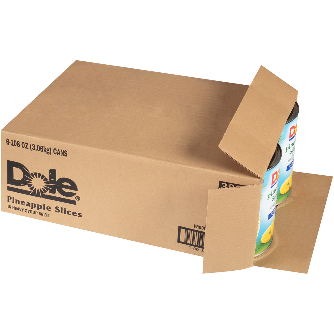 Dole Pineapple Slices In Heavy Syrup-108 oz.-6/Case