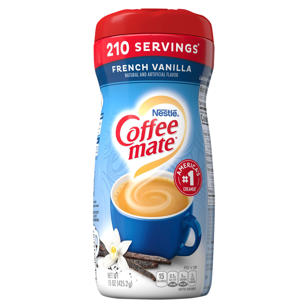Coffee Mate French Vanilla Powder Creamer-15 oz.-6/Case