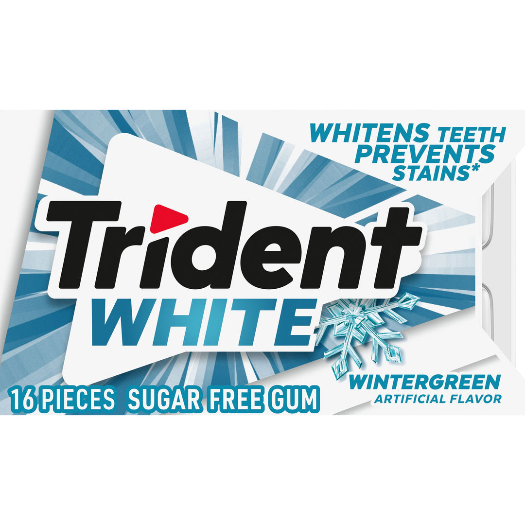 Trident Sugar Free Wintergreen Gum-16 Count-9/Box-18/Case