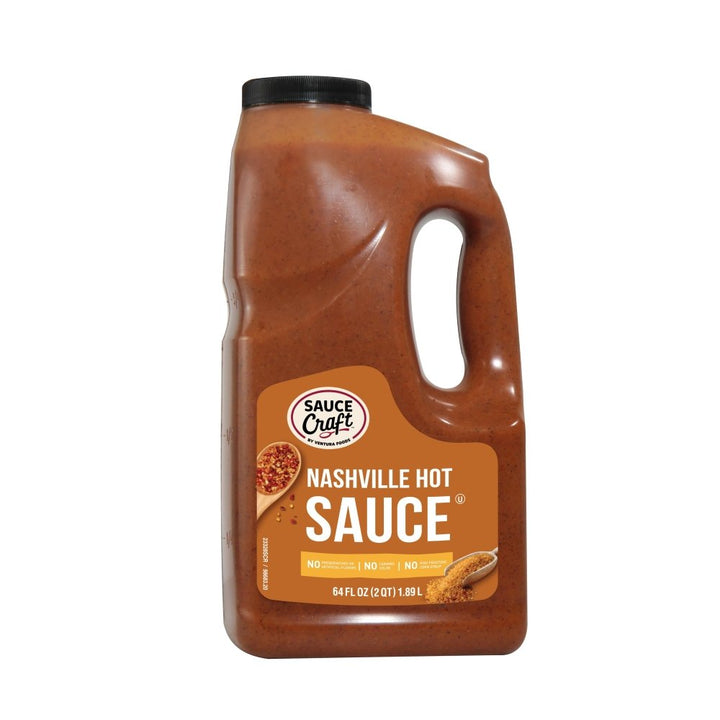 Sauce Craft Nashville Jug Hot Sauce Bulk-0.5 Gallon-4/Case