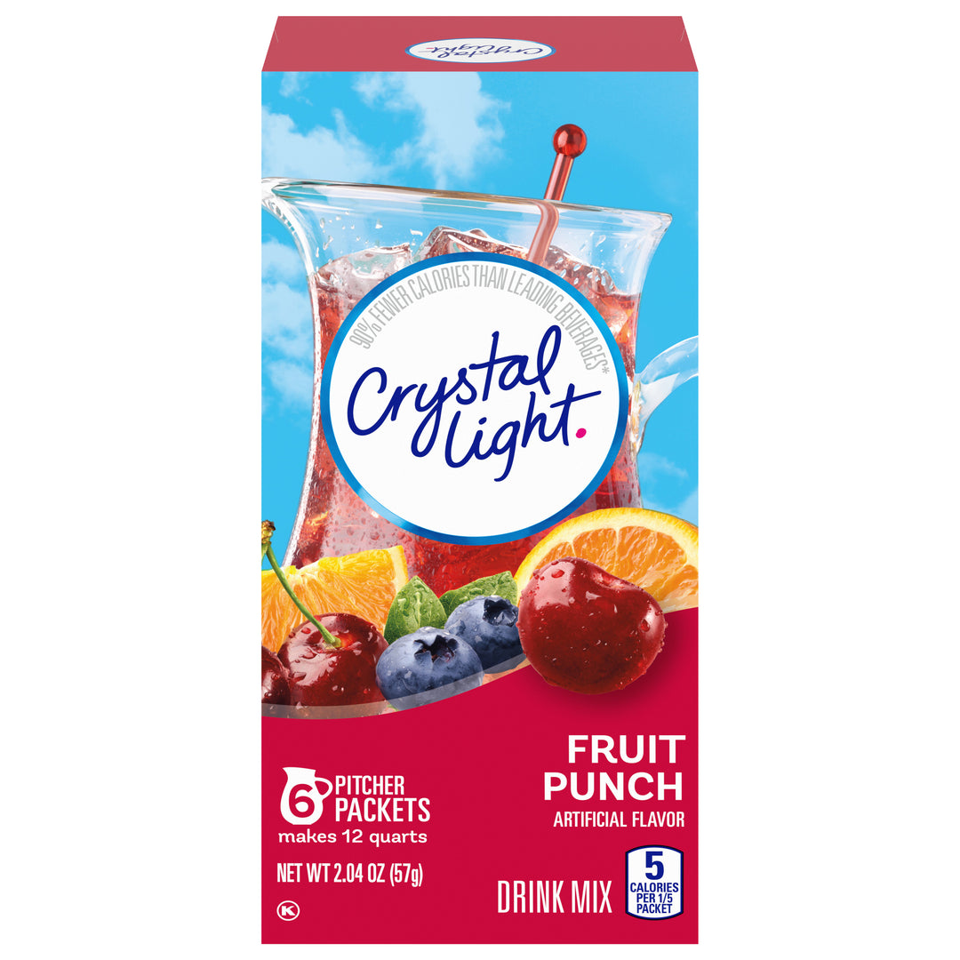 Crystal Light Fruit Punch Beverage Mix-2.04 oz.-12/Case