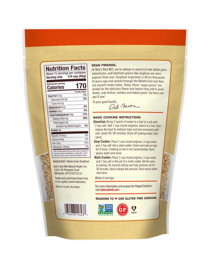 Bob's Red Mill Natural Foods Inc Sorghum Flour-24 oz.-4/Case