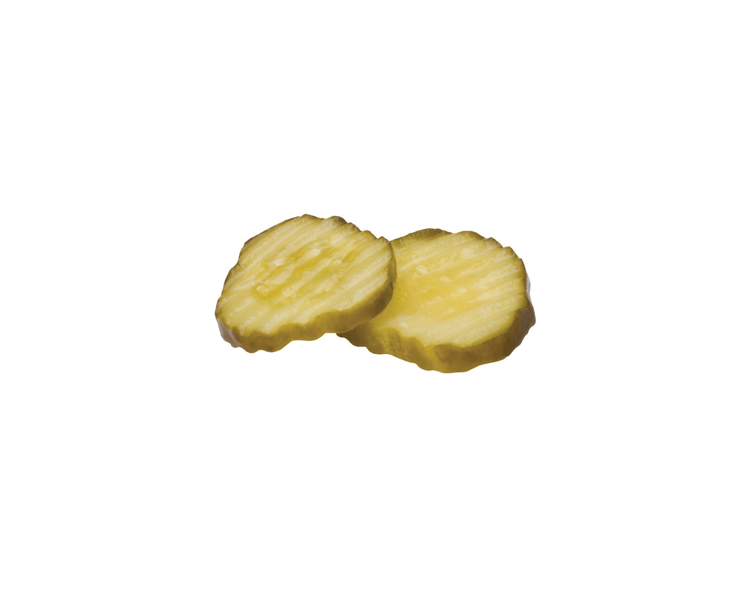 Bay Valley Dill Hamburger Premium Crinkle Cut 3/16" Pickle Chip Bulk-5 Gallon-1/Case