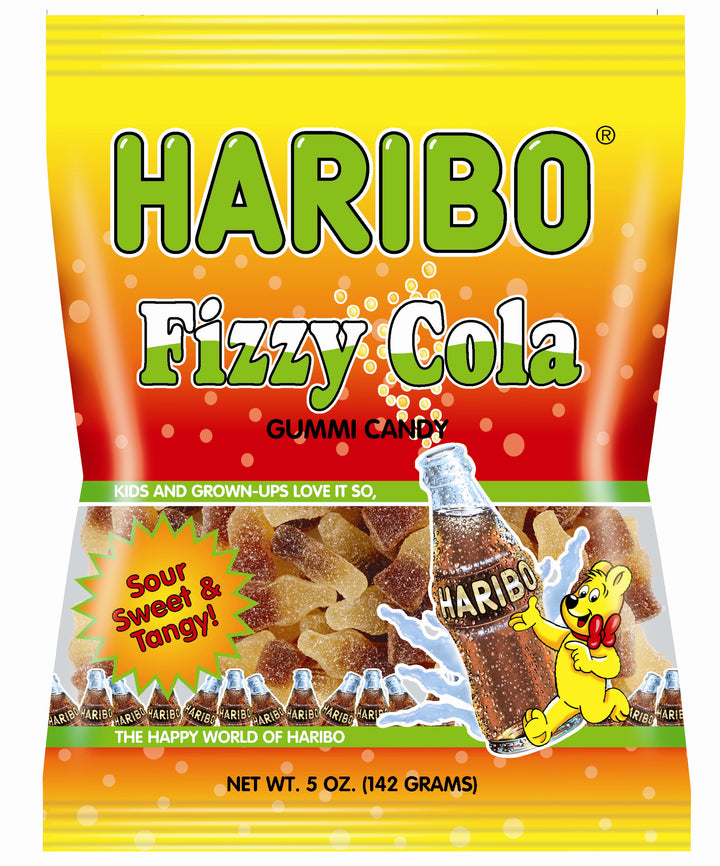 Haribo Confectionery Fizzy Cola Gummy Candy-5 oz.-12/Case