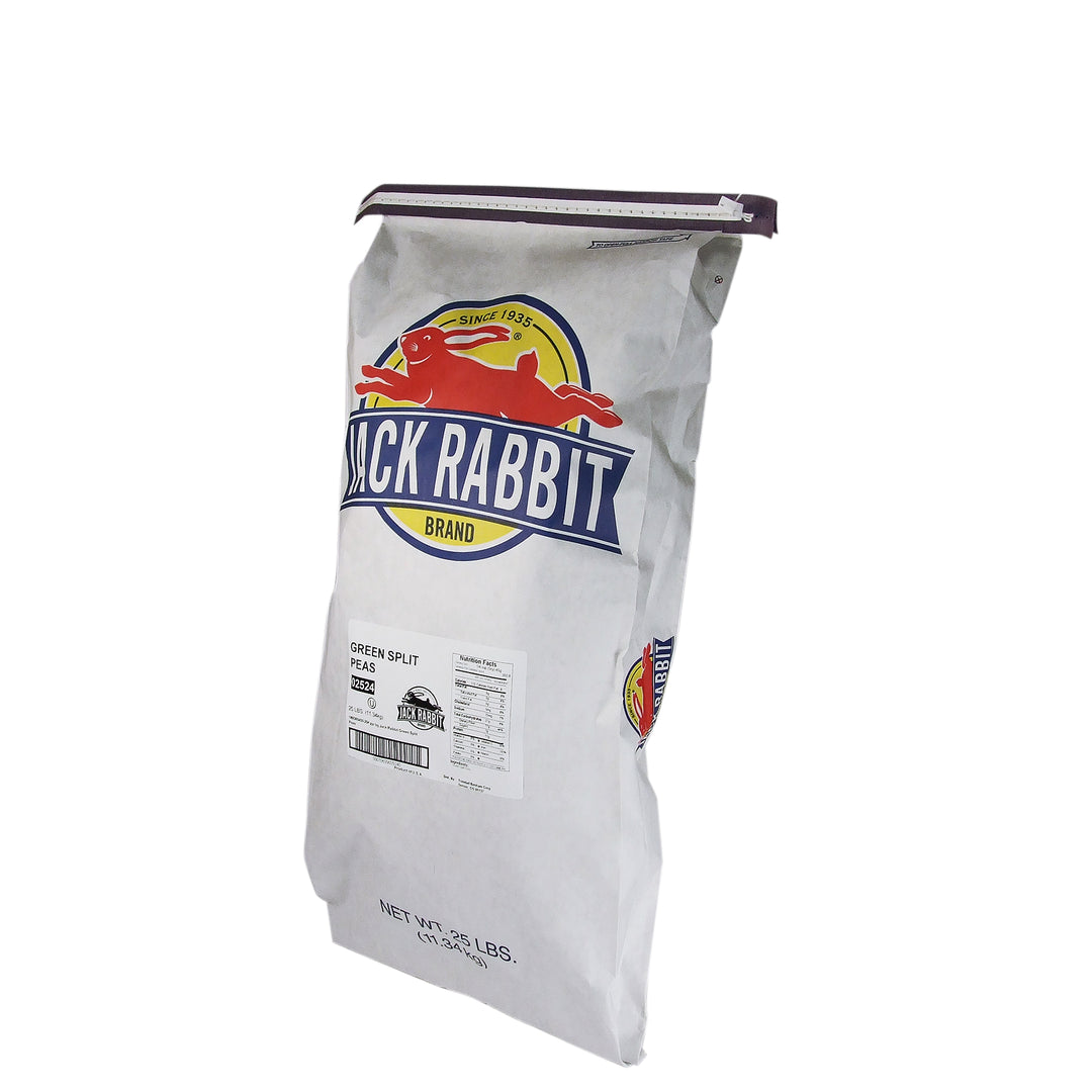Jack Rabbit Split Pea Bean Green-25 lb.-1/Case
